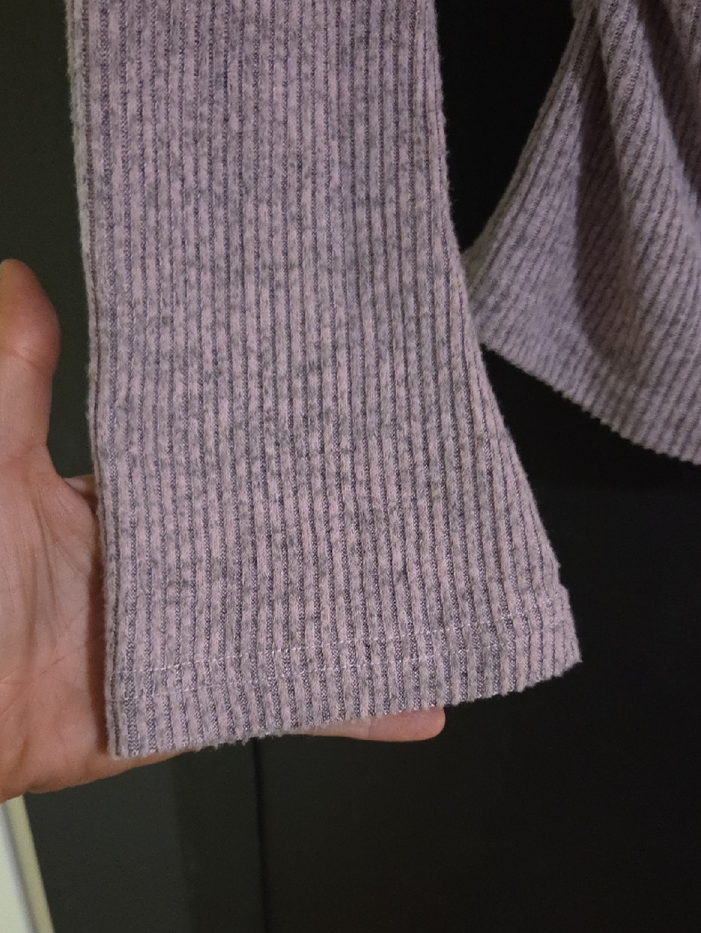 Purple Ribbed Sweater - Picture 2 of 2